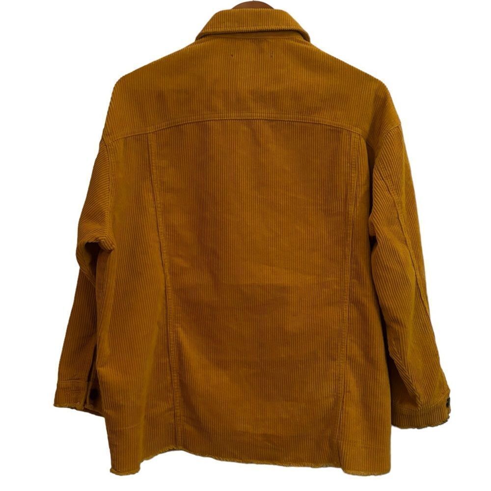 Zara Women’s Mustard Yellow Corduroy Oversized Ra… - image 5